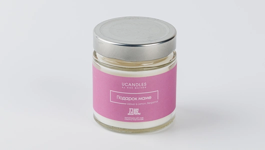 Ароматическая свеча Подарок Маме