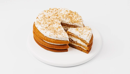 Торт "Медовый" со сметанным кремом