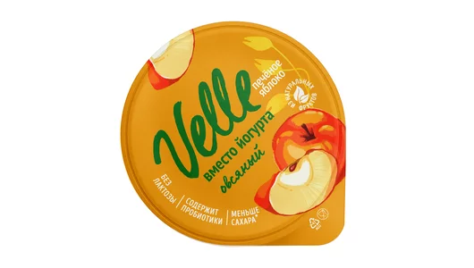 Продукт овсяный Velle Печеное яблоко ферментированный 130 г