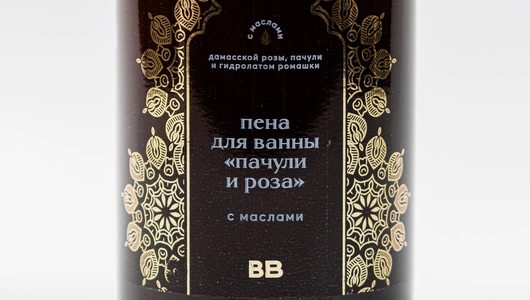 Пена для ванны "Пачули и роза" с маслами