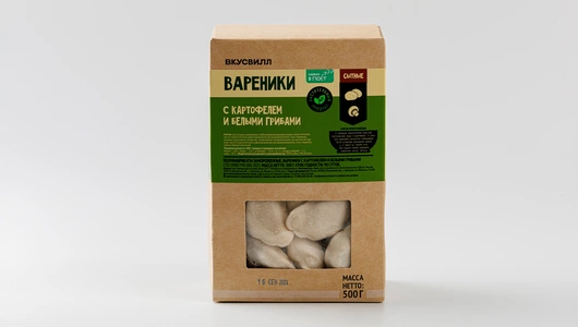 Вареники с картофелем и белыми грибами