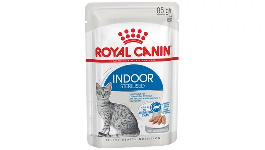 Корм ROYAL CANIN 85гр Indoor Sterilised (паштет) для кошек постоянно живущих в помещении