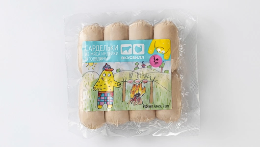 Сардельки из мяса индейки и говядины для питания детей от 3 лет Сардельки из мяса индейки и говядины для питания детей от 3 лет