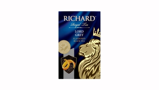 Чай черный Richard Lord Grey с ароматом бергамота и лимона среднелистовой 90 г Чай черный Richard Lord Grey с ароматом бергамота и лимона среднелистовой 90 г