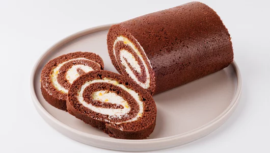 Рулет "Апельсин-какао" с рикоттой