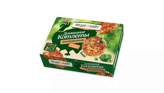 Котлеты Инди Лайт Домашние из индейки замороженные 300 г