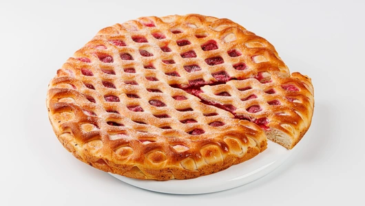 Пирог сдобный постный с вишней, зам. Пирог сдобный постный с вишней, зам.