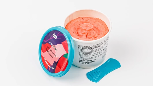 Сорбет "Клубника-Базилик"