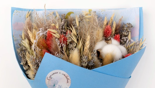 Букет сухоцветов "Лаванда и травы"