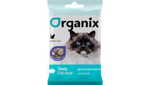 Organix лакомства Подушечки для вывода шерсти у кошек