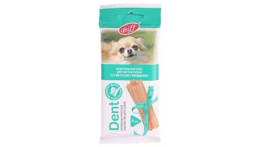 Жевательный снек DENT со вкусом говядины (для мелких собак) (35 г)