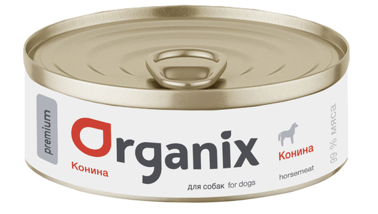 Organix консервы Монобелковые премиум консервы для собак, с кониной, 100г