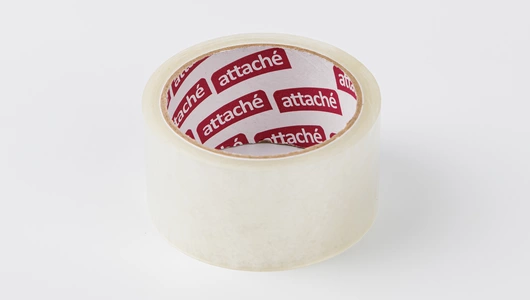 Клейкая лента упаковочная Attache 50 мм x 50 м 40 мкм прозрачная