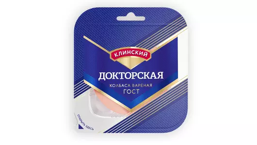 Колбаса вареная Клинский Докторская нарезка 190 г