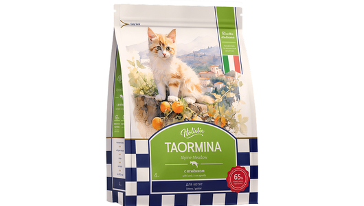Taormina Беззерновой корм для котят cо свежими ягненком, ягодами и овощами Alpine Meadow, 4кг