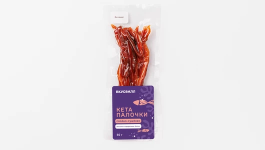 Кета палочки солено-сушеная, 50 г Кета палочки солено-сушеная, 50 г