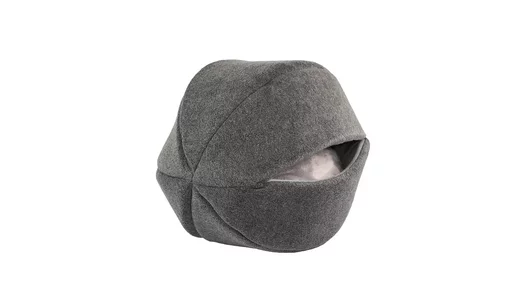 Домик для животного, для кошек, для собак "Не Один Дома" Устрица, серый, 40х40х40 см