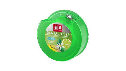 Зубная нить Splat DentalFloss с ароматом бергамота и лайма 30 м Зубная нить Splat DentalFloss с ароматом бергамота и лайма 30 м