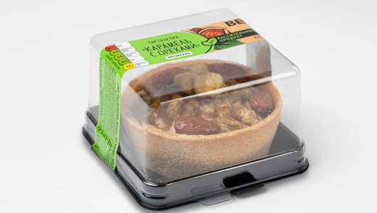 Тарталетка веганская "Карамель с орехами"