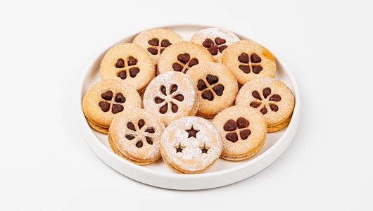 Печенье сдобное с начинкой "Малина" Печенье сдобное с начинкой "Малина"