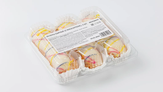 Эклеры сырные (с маскарпоне), 3 шт