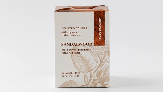 Свеча ароматизированная в стакане "Сандаловое дерево" Sandalwood Свеча ароматизированная в стакане "Сандаловое дерево" Sandalwood