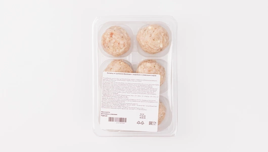 Котлеты из цыпленка-бройлера с индейкой и сливочным сыром