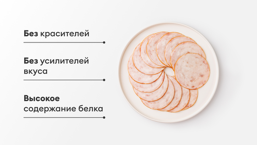 Ветчина "Из индейки" высший сорт, нарезка Ветчина "Из индейки" высший сорт, нарезка