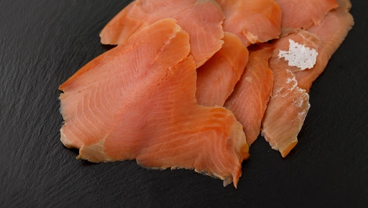 Горбуша холодного копчения ломтики, 100 г