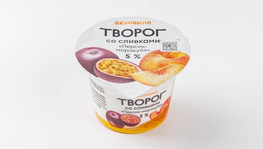 Творог со сливками "Персик-маракуйя" 5%