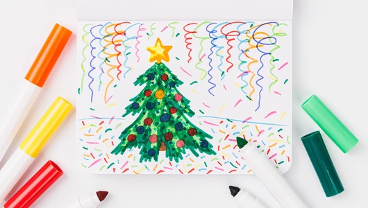 Набор цветных фломастеров на водной основе, 12 шт