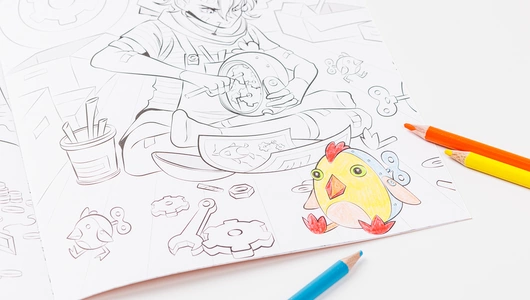 Книжка-раскраска "Исследователи миров"