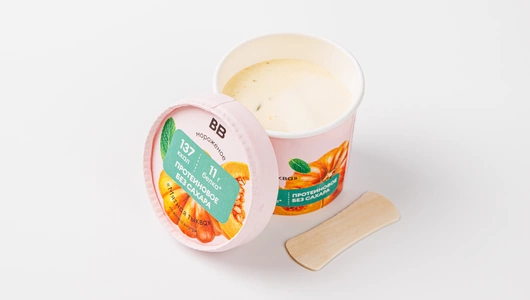 Мороженое протеин. "Мятная тыква" без сахара