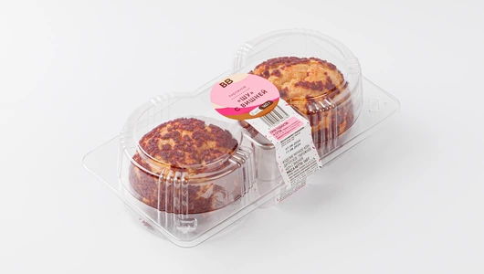 Пирожное "Шу" с вишней, 2 шт