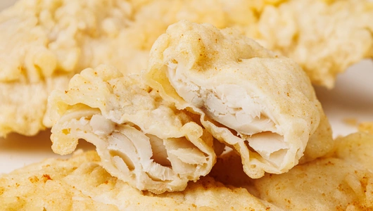 Минтай филе-кусок без кожи в кляре жареный, вес Минтай филе-кусок без кожи в кляре жареный, вес