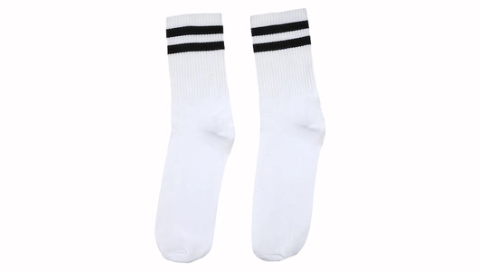 Носки мужские Touch Белые с&nbsp;двумя черными полосками размер 42-44 1 шт