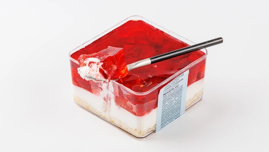 Кейс-торт "Чизкейк с клубникой", 350 г