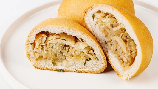 Пирожки постные с капустой и зеленью, 140 г (2 шт) Пирожки постные с капустой и зеленью, 140 г (2 шт)