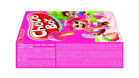Печенье Orion Choco Boy Йогурт и клубника 40 г Печенье Orion Choco Boy Йогурт и клубника 40 г