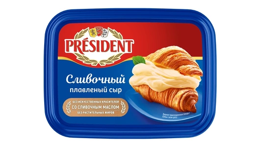 Сыр плавленый President Сливочный 45% 400 г