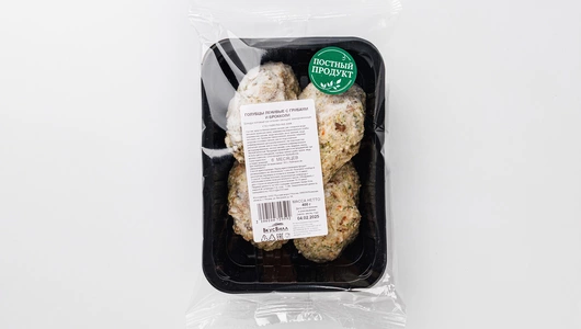 Голубцы ленивые с грибами и брокколи постные, зам.