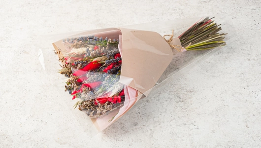 Букет сухоцветов "Лаванда и травы"