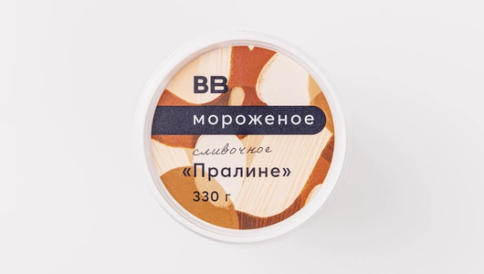 Мороженое сливочное "Пралине", 330г Мороженое сливочное "Пралине", 330г