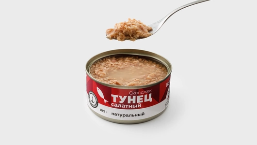 Тунец салатный натуральный, 185 г