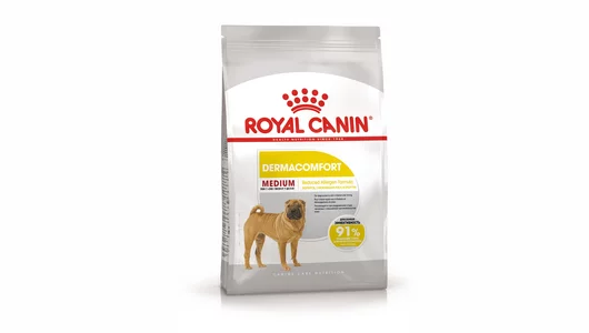 Royal Canin Корм сухой для взрослых собак средних размеров при раздражениях и зуде кожи, Medium Dermacomfort, 3кг