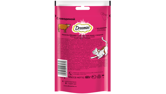 Лакомство для кошек Dreamies с говядиной 60 г