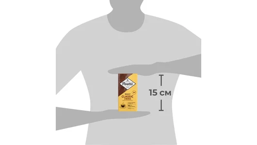 Кофе молотый Poetti Daily Classic Crema натуральный жареный 250 г Кофе молотый Poetti Daily Classic Crema натуральный жареный 250 г