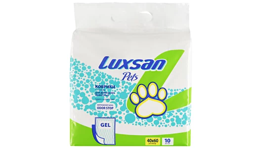LUXSAN Premium GEL коврик 40*60см для животных 10шт/уп