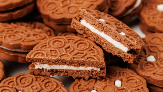 Печенье-сэндвич "Кот Федот" со сливочной начинкой