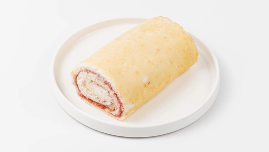Рулет бисквитный "Малиновый" с рикоттой